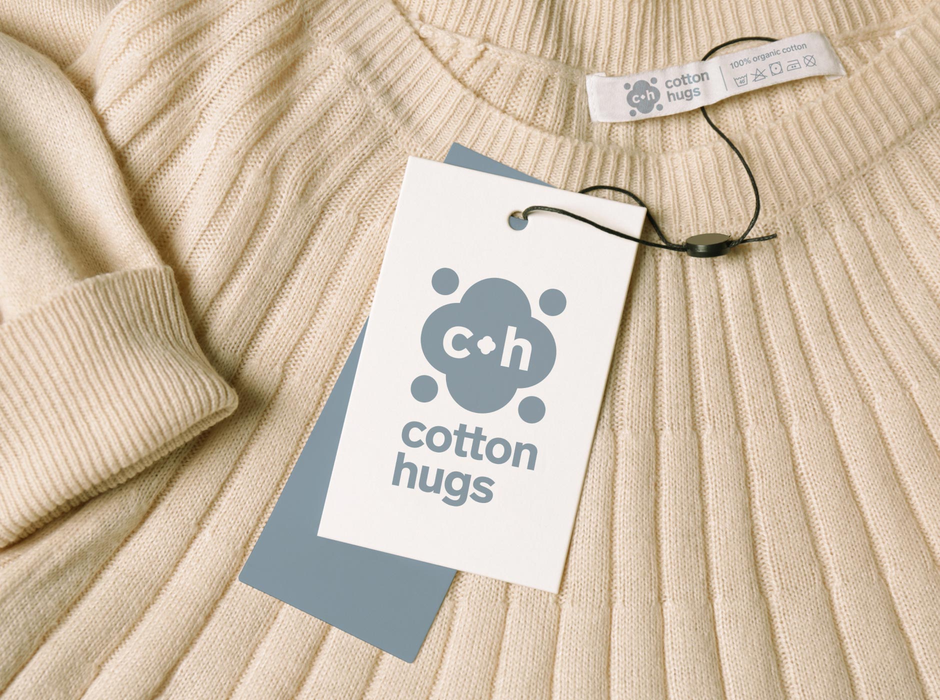 Cotton Hugs, фирменный стиль одежды, дизайн логотипа, дизайн бренда одежды, нейминг, создание названия, разработка названия